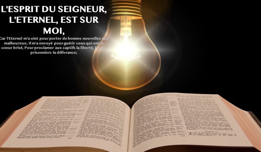 L&rsquo;ESPRIT DU SEIGNEUR EST SUR MOI…