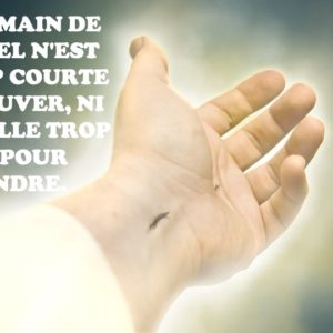 NON, SA MAIN N&rsquo;EST PAS TROP COURTE POUR SAUVER, NI SON OREILLE TROP DURE POUR ENTENDRE