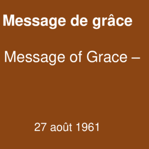 Message de grâce