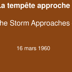 La tempête approche