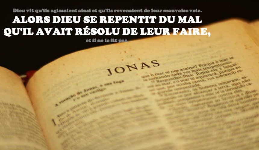 DIEU REVIENT DU MAL QU&rsquo;IL AVAIT RÉSOLU DE LEUR FAIRE